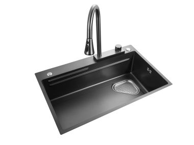 Stirling Nero Kitchen Sink - 720 x 480 x 230mm