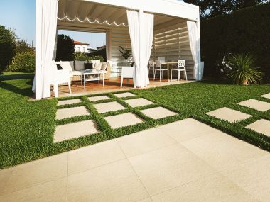 Sand Stone Light Beige Ceramic Floor Tile - 600 x 600mm