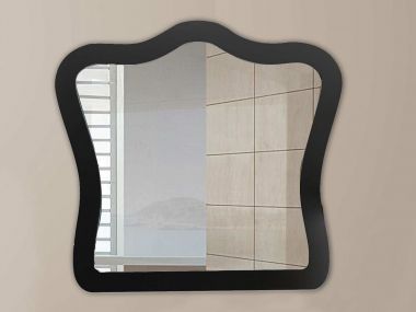 Black Angelique Mirror - 800 x 750mm