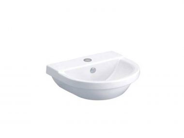 COTTO Living White Wall Mounted Basin - 500 x 450 x 205mm