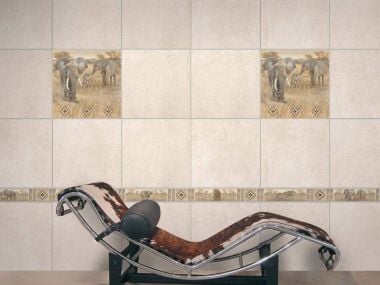African Elephant Matt Floor Spotter - 430 x 430mm