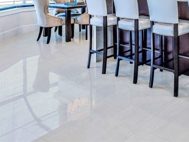 Felicia Grey EcoTec Shiny Glazed Porcelain Floor Tile - 600 x 600mm
