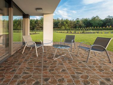 Pavo Stone Ant Slip Ceramic Floor Tile - 430 x 430mm