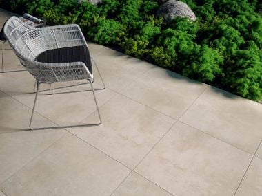 Sand Stone Dark Beige Ceramic Floor Tile - 600 x 600mm