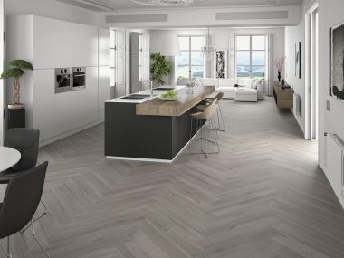 Torvik Gris Wood Look Porcelain Floor Tile - 230 x 1200mm